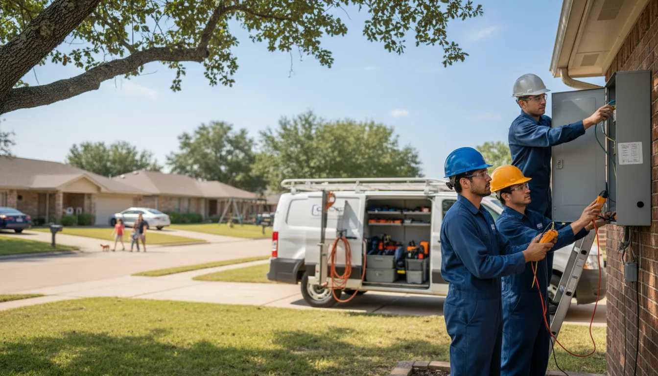 Certified electrician providing emergency electrical services in Oak Park, MN